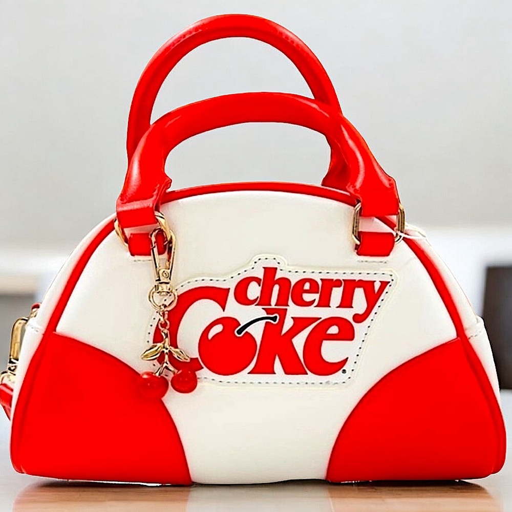 Skinny Dip London Cherry Coke Fruit Mini Bowler Crossbody Bag Purse
